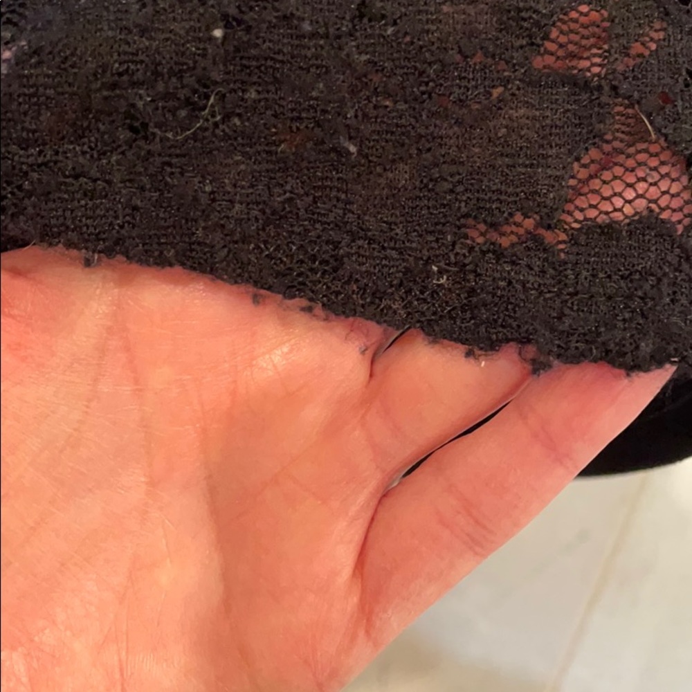 Express lace side mesh panel top, black, size S - Picture 13 of 13